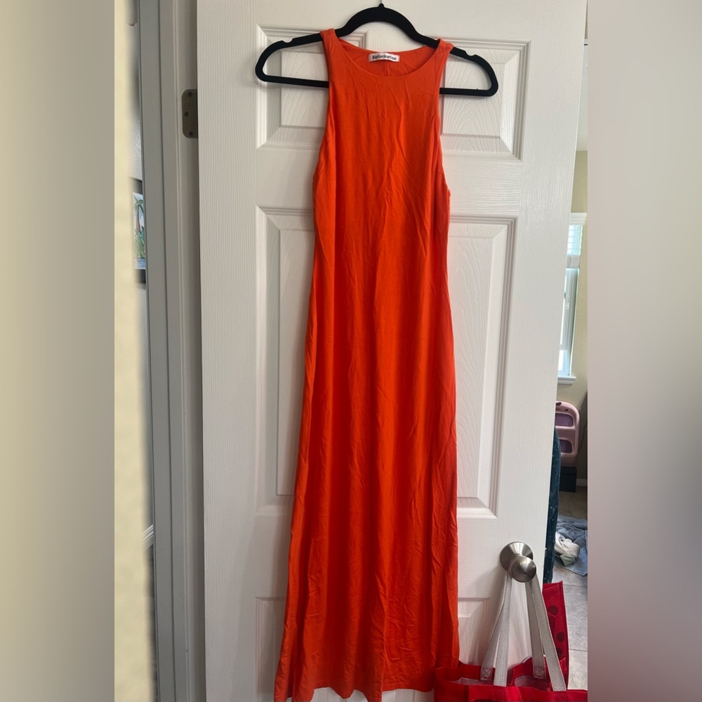 Reformation Orange Dress